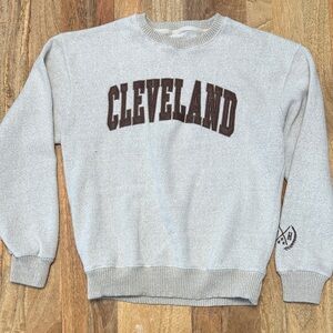 Gray Cleveland unisex sweatshirt